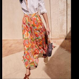 Sezane pleated skirt  NWT